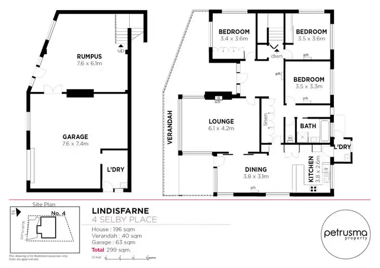Floorplan of Homely house listing, 4 Selby Place, Lindisfarne TAS 7015