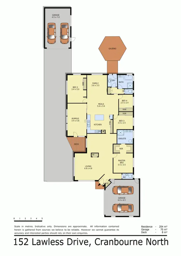 Floorplan of Homely house listing, 152 LAWLESS DRIVE, Cranbourne North VIC 3977