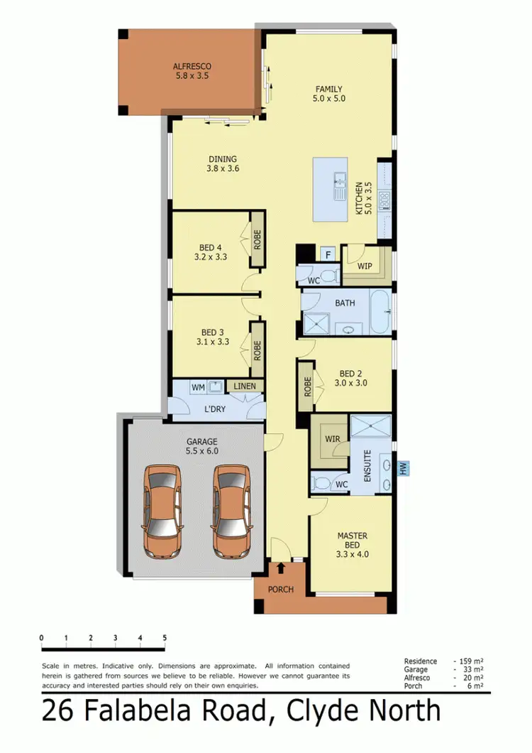 Floorplan of Homely house listing, 26 FALABELA ROAD, Clyde North VIC 3978
