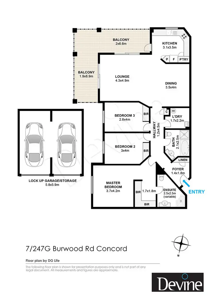 Floorplan of Homely apartment listing, 7/247G Burwood Road, Concord NSW 2137