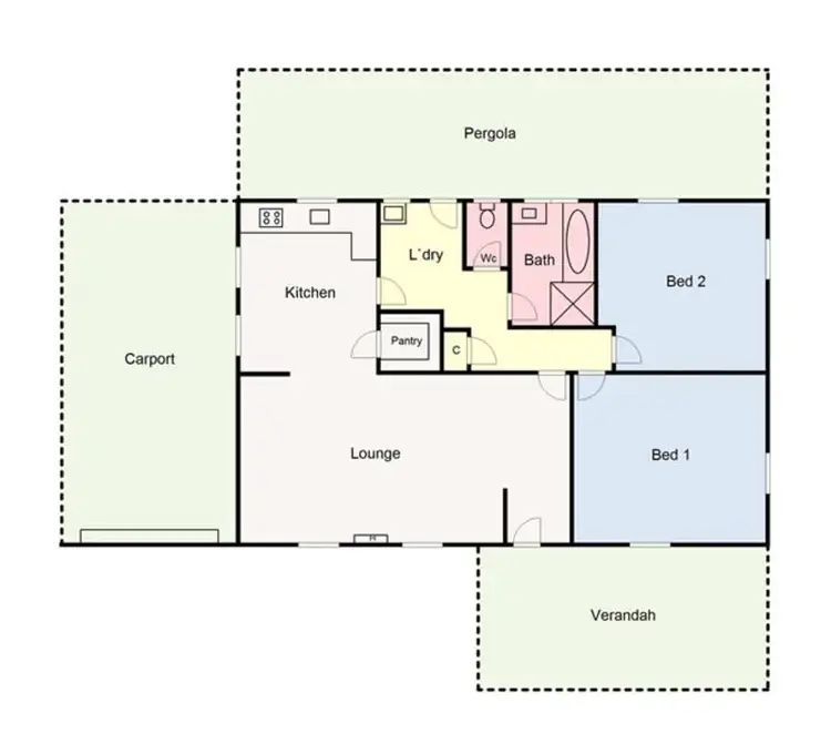 Floorplan of Homely house listing, 22 Lyons Street, Miners Rest VIC 3352