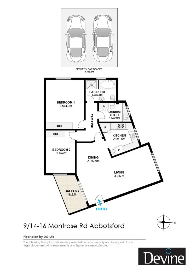 Floorplan of Homely apartment listing, 9/14-16 Montrose Road, Abbotsford NSW 2046