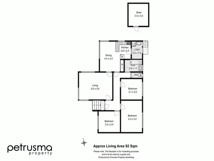 Floorplan of Homely house listing, 24 Tottenham Road, Gagebrook TAS 7030