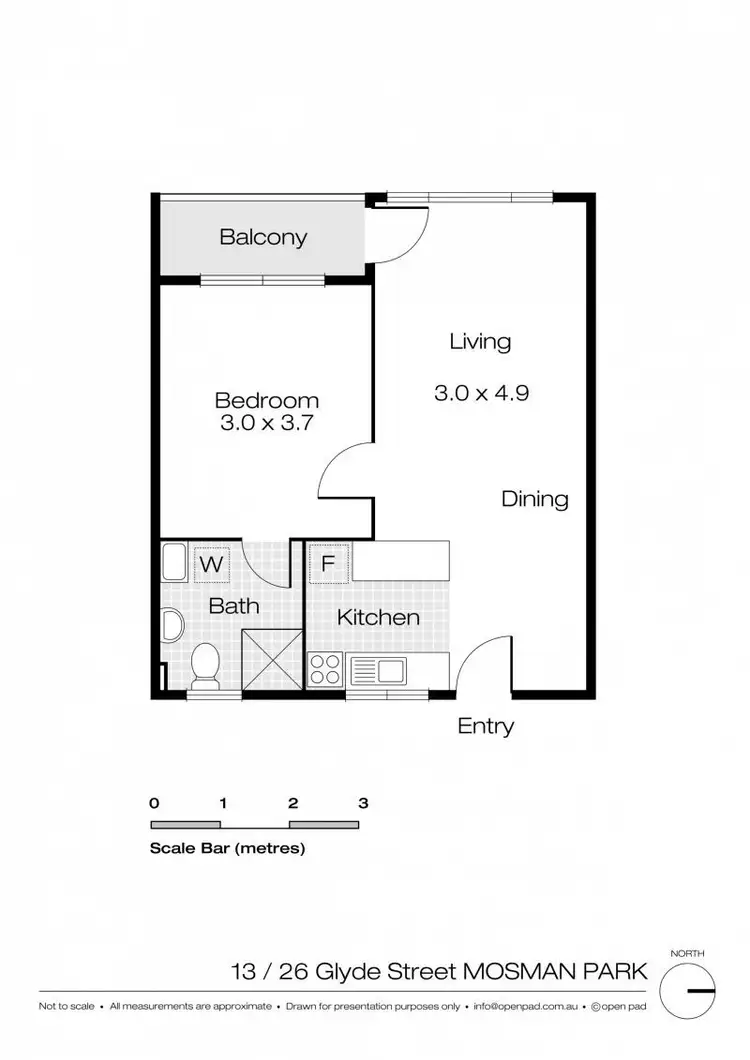 Floorplan of Homely apartment listing, 13/26 Glyde Street, Mosman Park WA 6012