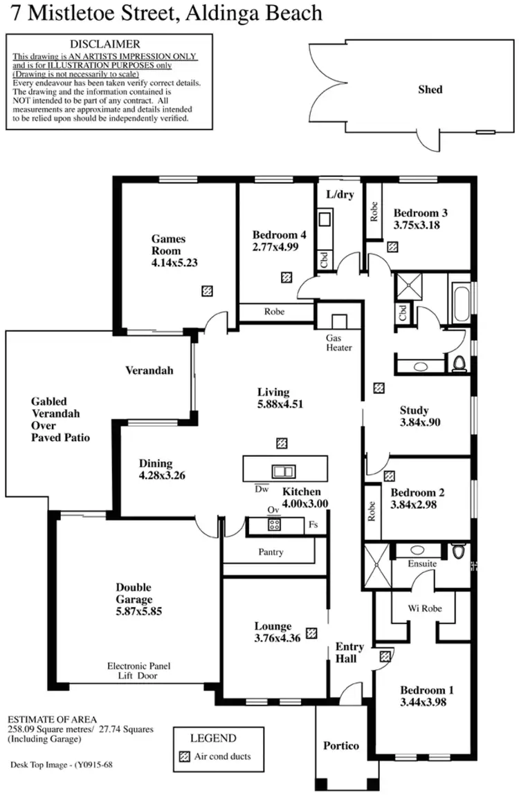 Floorplan of Homely house listing, 7 Mistletoe Street, Aldinga Beach SA 5173