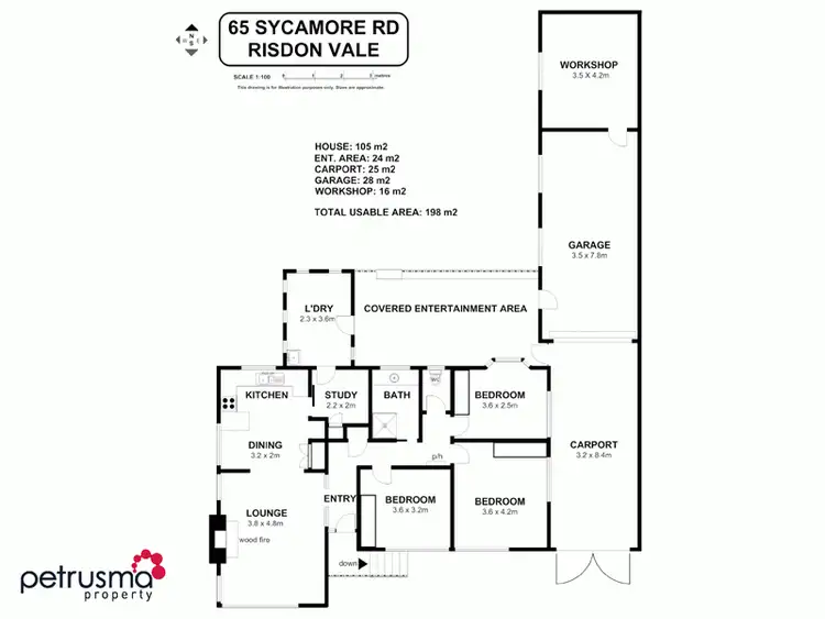 Floorplan of Homely house listing, 65 Sycamore Road, Risdon Vale TAS 7016