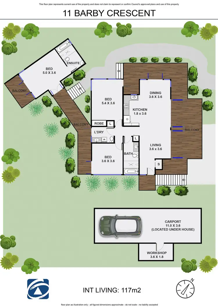 Floorplan of Homely house listing, 11 Barby Crescent, Bangalow NSW 2479