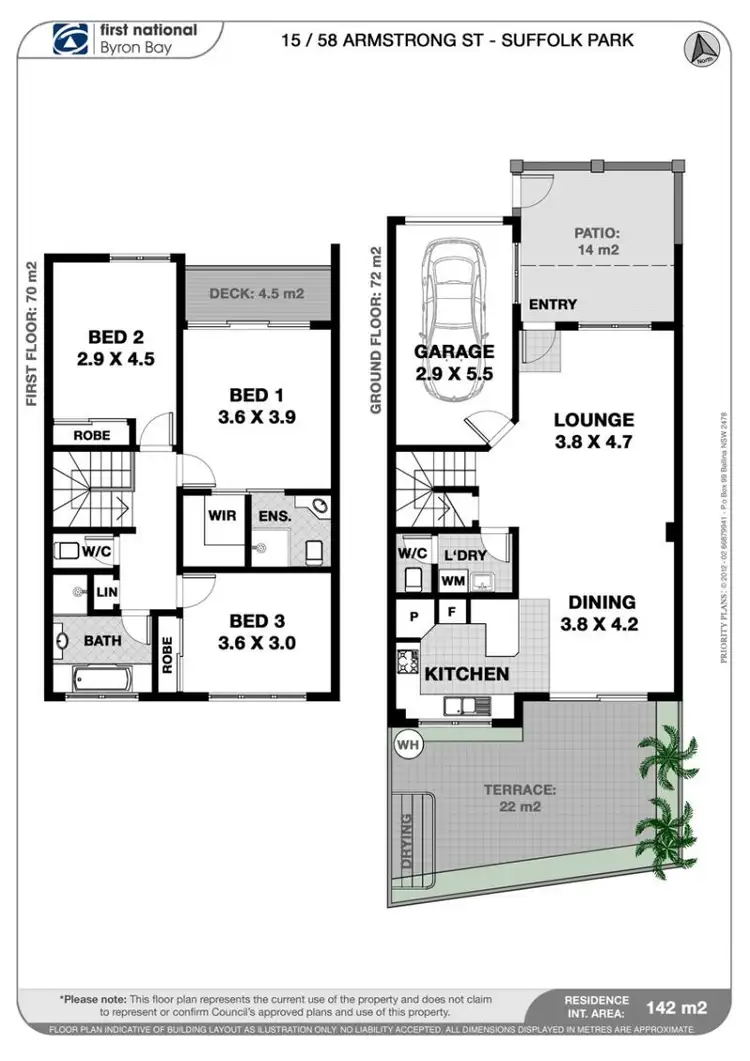 Floorplan of Homely townhouse listing, 15/58 Armstrong Street, Suffolk Park NSW 2481