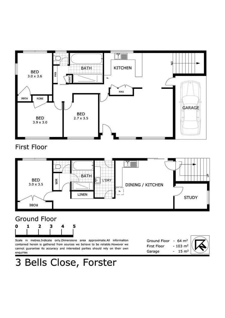 Floorplan of Homely house listing, 3 Bells Close, Forster NSW 2428