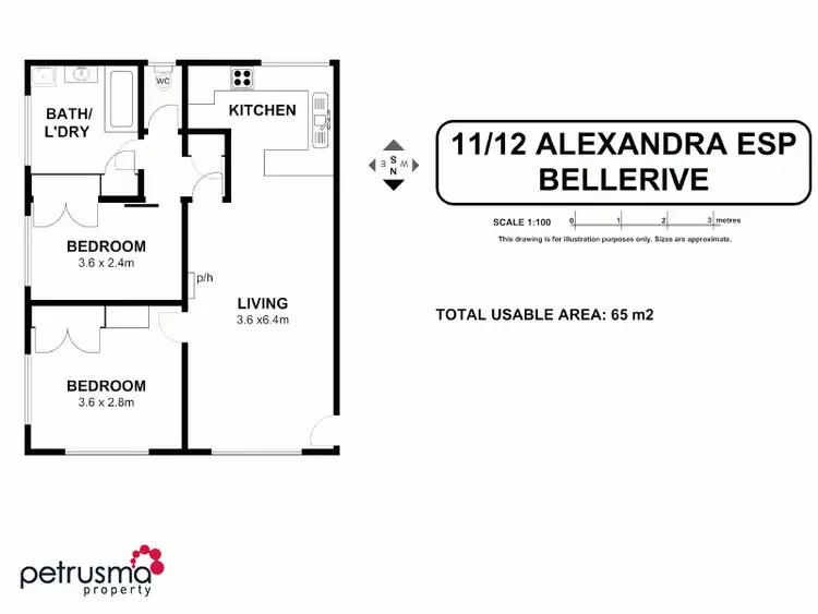 Floorplan of Homely unit listing, 11/12 Alexandra Esplanade, Bellerive TAS 7018