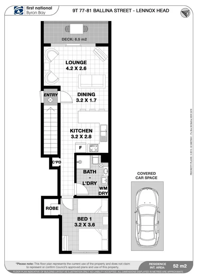 Floorplan of Homely unit listing, 9T/77-81 Ballina Street, Lennox Head NSW 2478