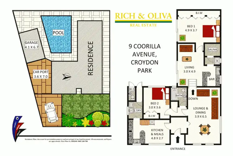 Floorplan of Homely house listing, 9 Coorilla Avenue, Croydon Park NSW 2133
