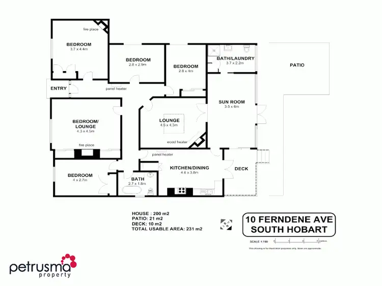 Floorplan of Homely house listing, 10 Ferndene Ave, South Hobart TAS 7004