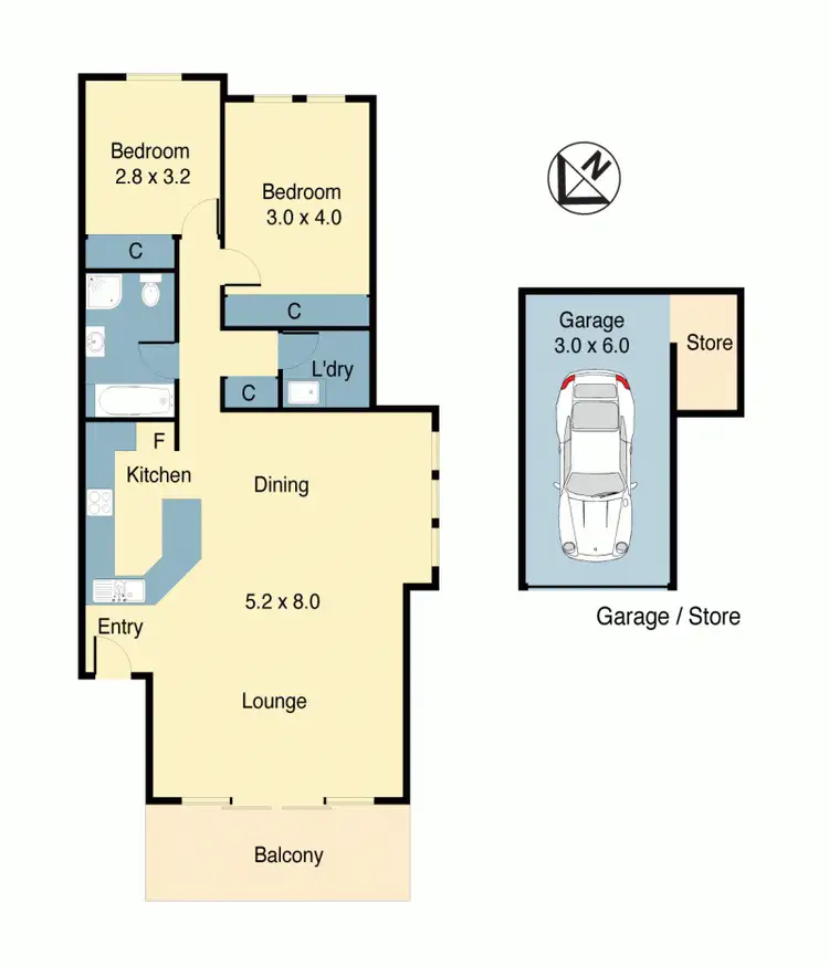 Floorplan of Homely apartment listing, 42/6 Williams Parade, Dulwich Hill NSW 2203
