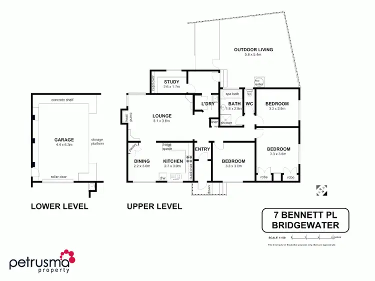 Floorplan of Homely house listing, 7 Bennett Place, Bridgewater TAS 7030