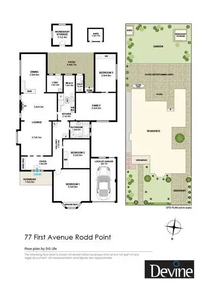 Floorplan of Homely house listing, 77 First Avenue, Rodd Point NSW 2046