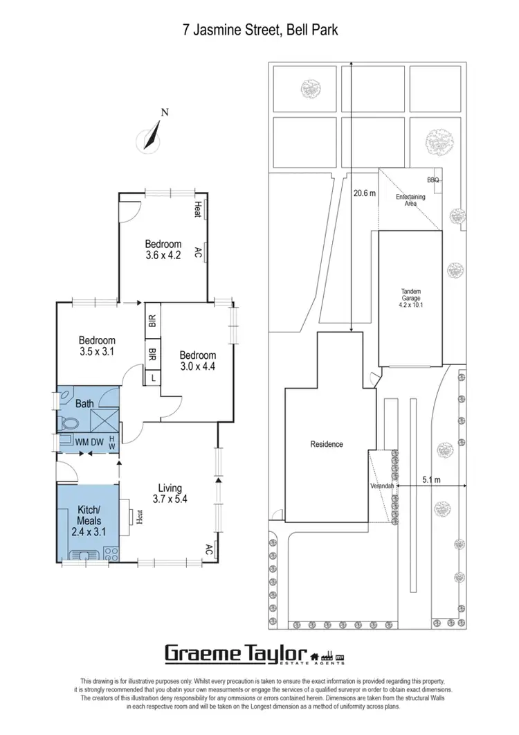 Floorplan of Homely house listing, 7 Jasmine Street, Bell Park VIC 3215