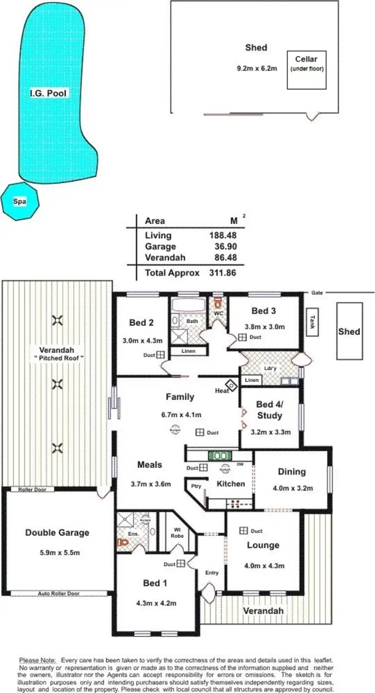 Floorplan of Homely house listing, Address available on request