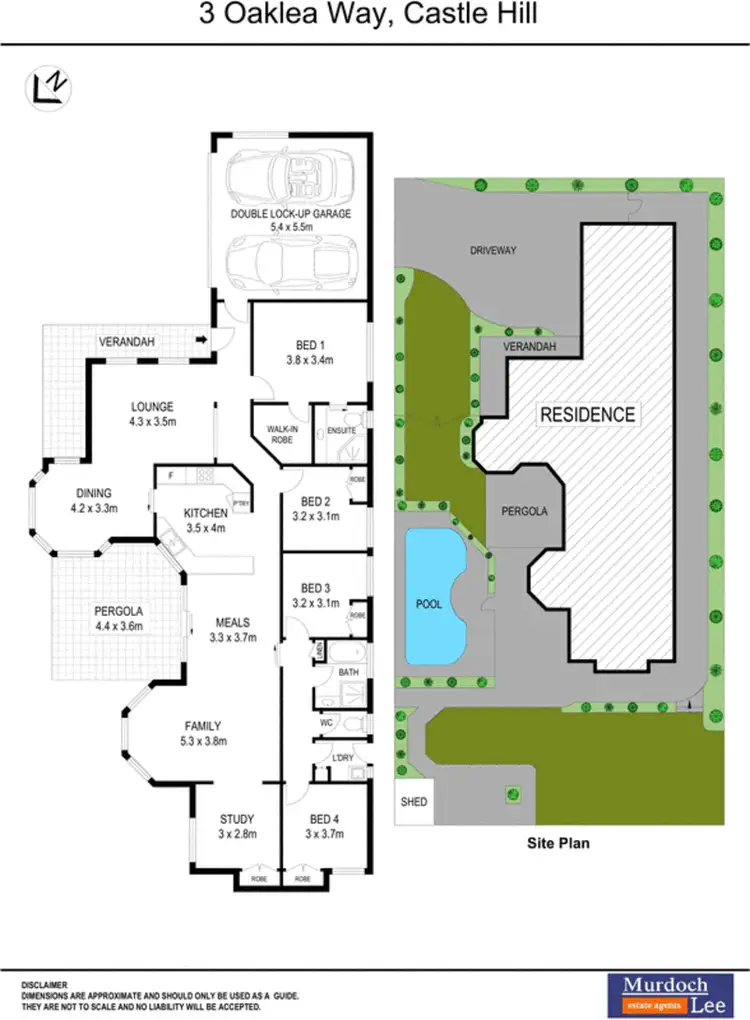 Floorplan of Homely house listing, 3 Oaklea Way, Castle Hill NSW 2154