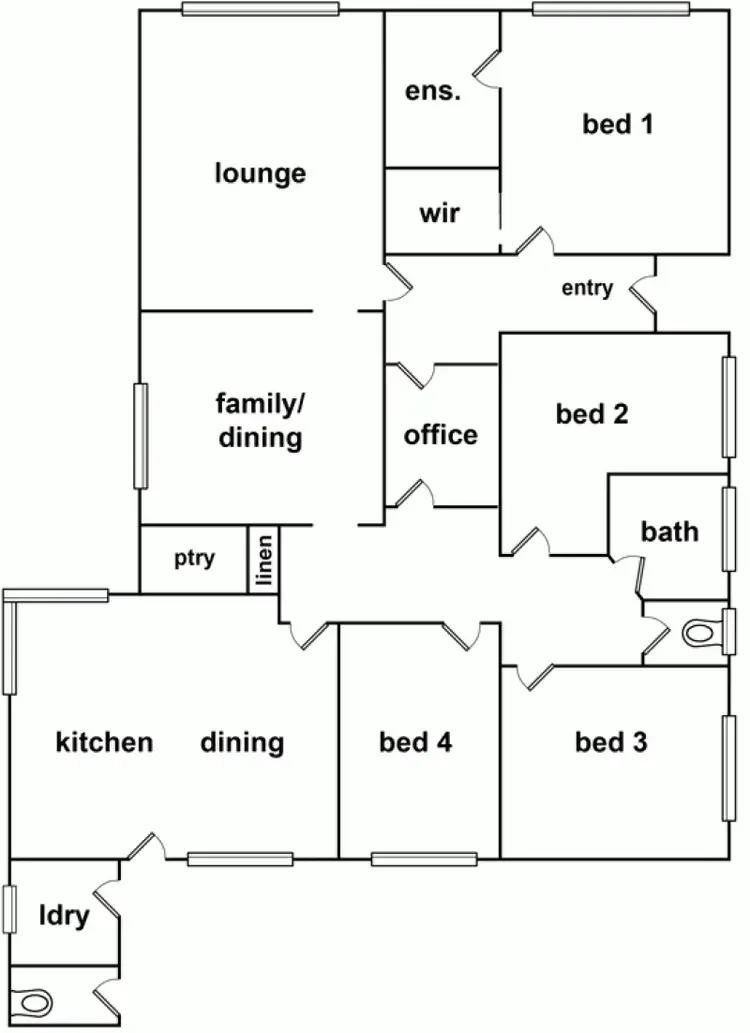 Floorplan of Homely house listing, 10 Tena Avenue, Horsham VIC 3400
