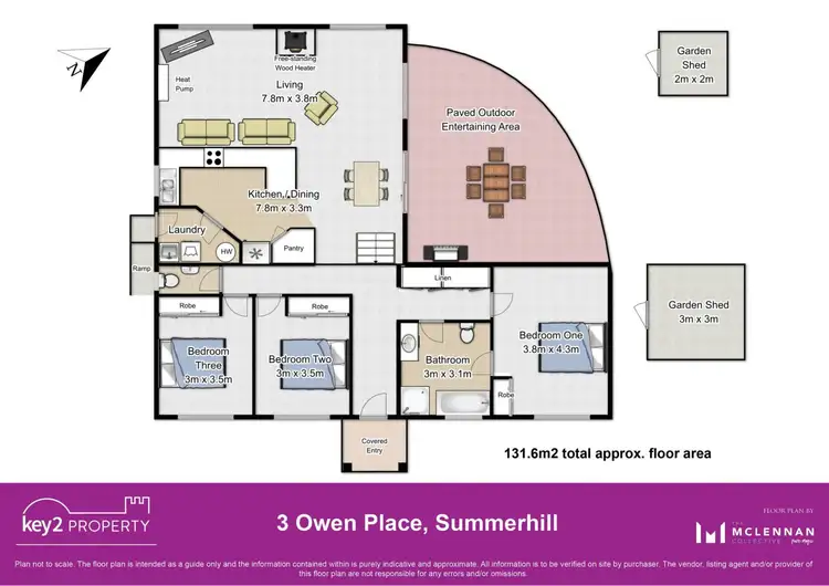 Floorplan of Homely house listing, 3 Owen Place, Summerhill TAS 7250