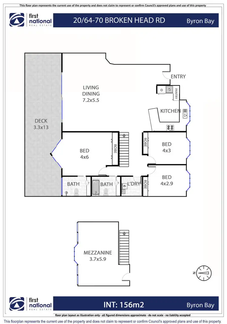 Floorplan of Homely unit listing, 20/64-70 Broken Head Road, Byron Bay NSW 2481