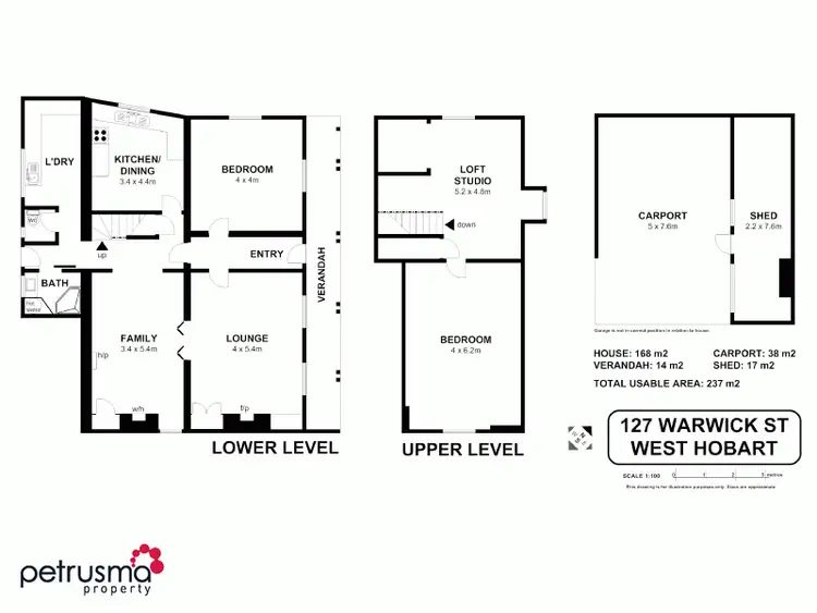 Floorplan of Homely house listing, 127 Warwick Street, West Hobart TAS 7000