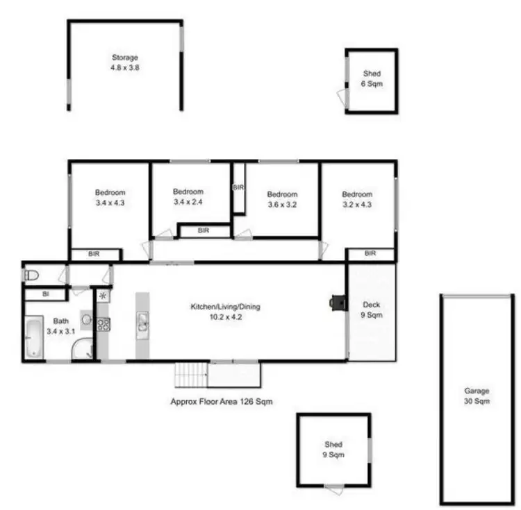 Floorplan of Homely house listing, 571 Thousand Acre Lane, Hamilton TAS 7140