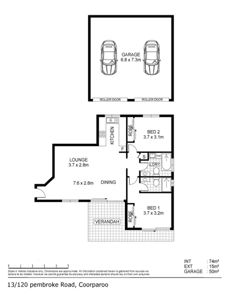Floorplan of Homely unit listing, 13/120 Pembroke Road, Coorparoo QLD 4151