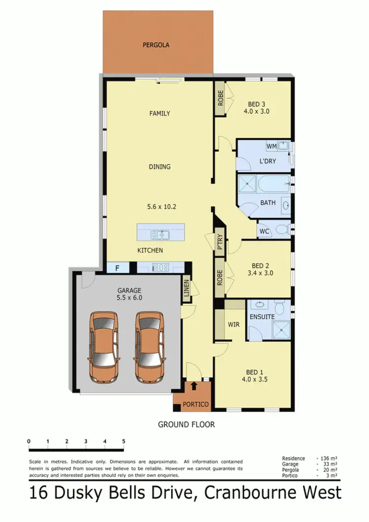 Floorplan of Homely house listing, 16 DUSKY BELLS DRIVE, Cranbourne West VIC 3977