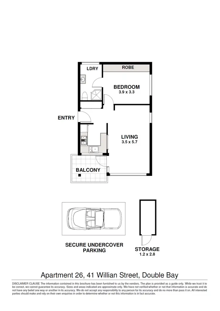 Floorplan of Homely apartment listing, 26/41 William Street, Double Bay NSW 2028