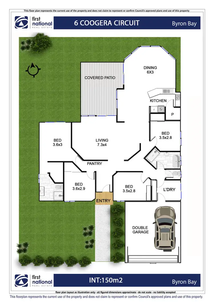 Floorplan of Homely house listing, 6 Coogera Circuit, Suffolk Park NSW 2481