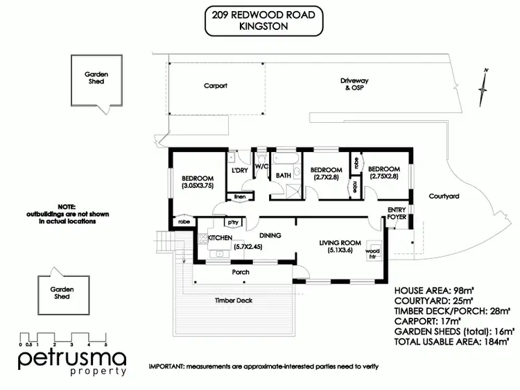 Floorplan of Homely house listing, 209 Redwood Road, Kingston TAS 7050