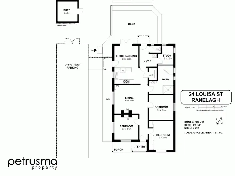 Floorplan of Homely house listing, 24 Louisa Street, Ranelagh TAS 7109