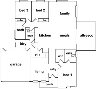 Floorplan of Homely house listing, 10 Deakin Court, Horsham VIC 3400