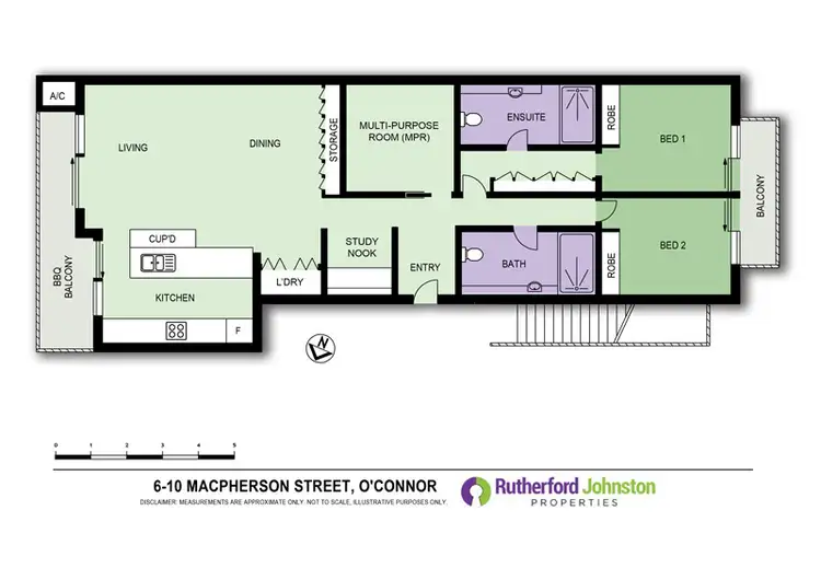 Floorplan of Homely apartment listing, 6/10 Macpherson Street, O'connor ACT 2602