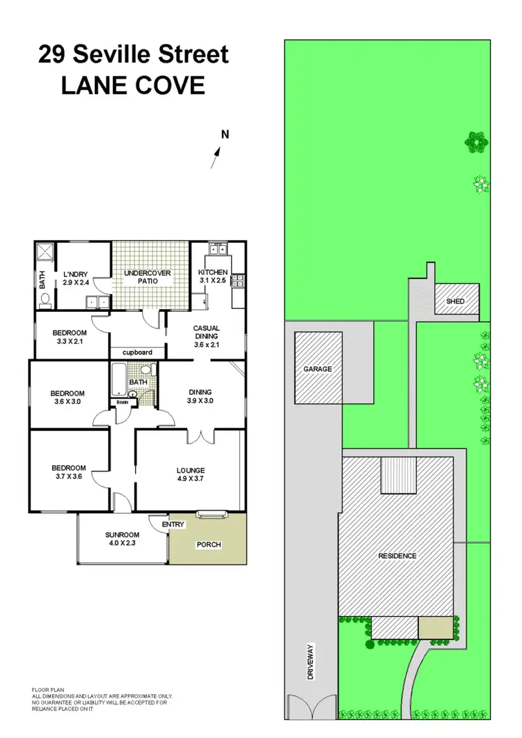 Floorplan of Homely house listing, 29 Seville Street, Lane Cove NSW 2066