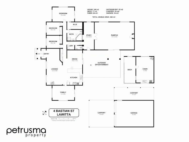 Floorplan of Homely house listing, 4 Bastian Street, Lawitta TAS 7140