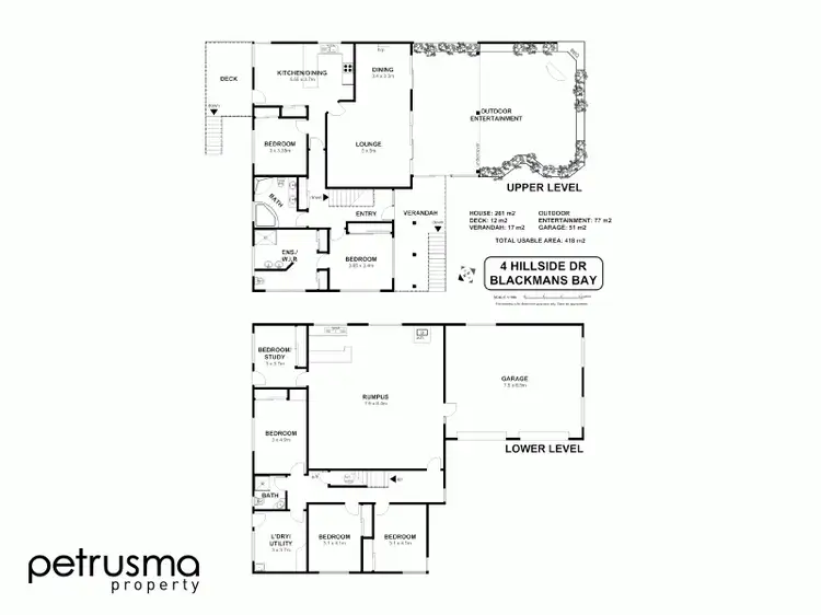 Floorplan of Homely house listing, 4 Hillside Drive, Blackmans Bay TAS 7052