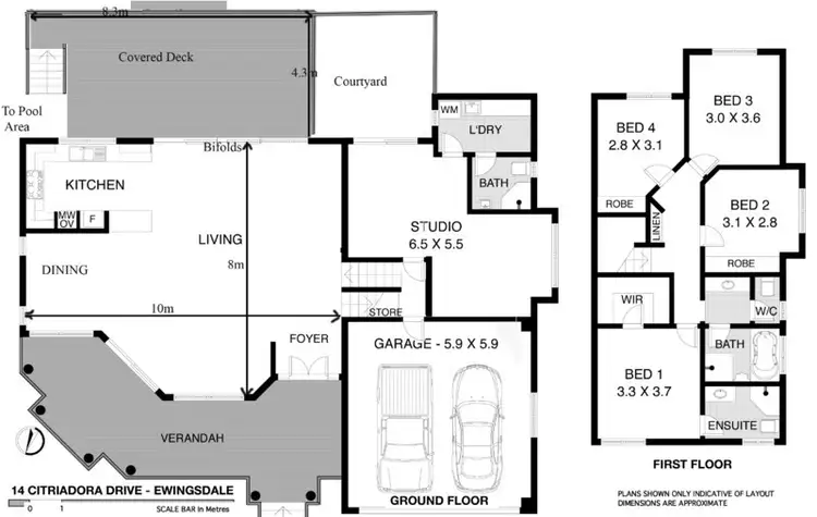 Floorplan of Homely house listing, 14 Citriadora Drive, Ewingsdale NSW 2481