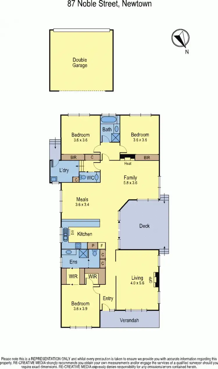 Floorplan of Homely house listing, 87 Noble Street, Newtown VIC 3220