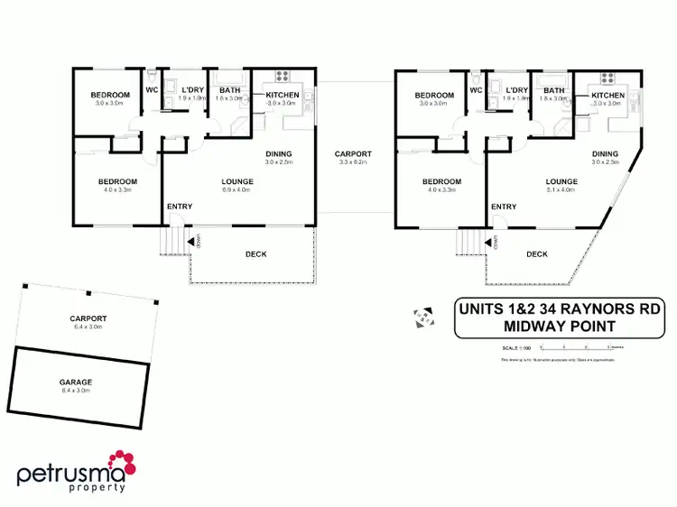 Floorplan of Homely villa listing, 34 Raynors Road, Midway Point TAS 7171