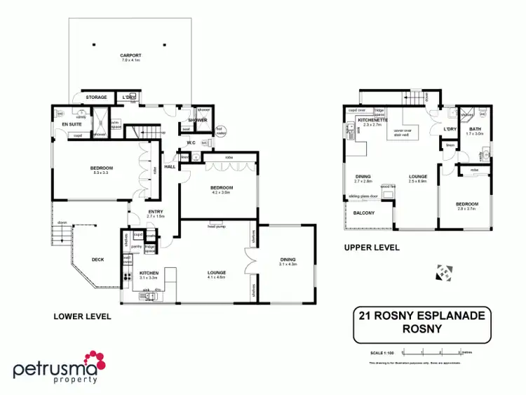 Floorplan of Homely house listing, 21 Rosny Esplanade, Rosny TAS 7018