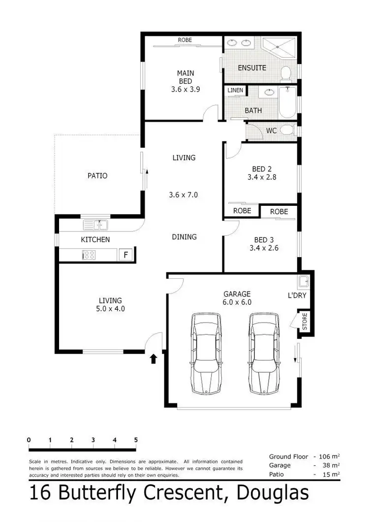 Floorplan of Homely house listing, 16 Butterfly Crescent, Douglas QLD 4814
