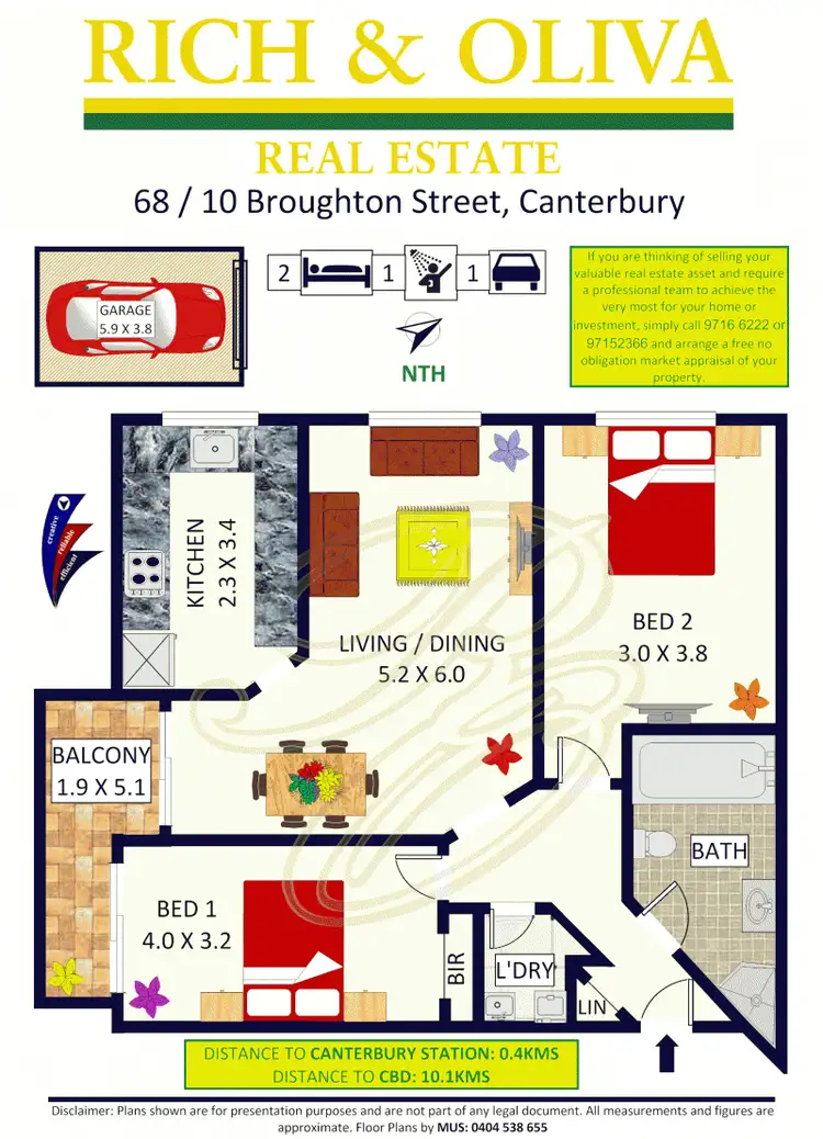 Floorplan of Homely house listing, 68/10 Broughton Street, Canterbury NSW 2193