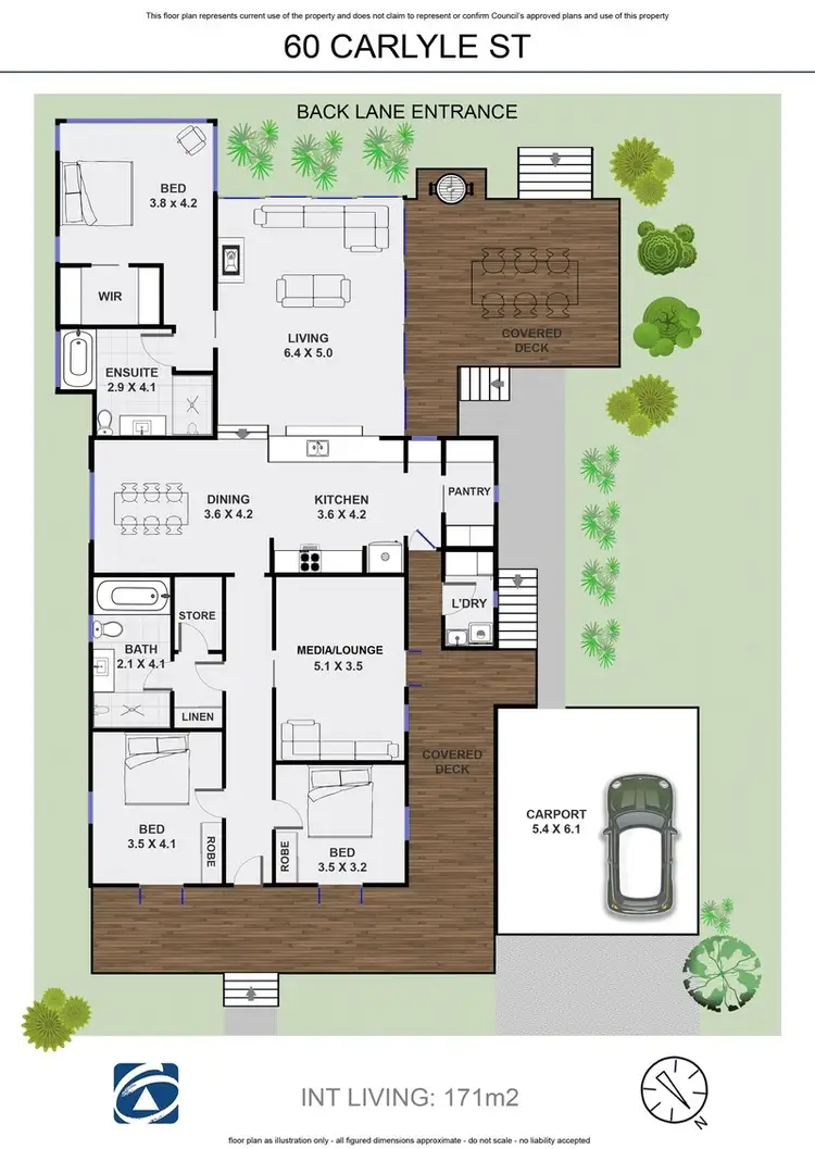 Floorplan of Homely house listing, 60 Carlyle Street, Byron Bay NSW 2481