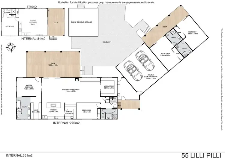 Floorplan of Homely house listing, 55 Lilli Pilli Drive, Byron Bay NSW 2481
