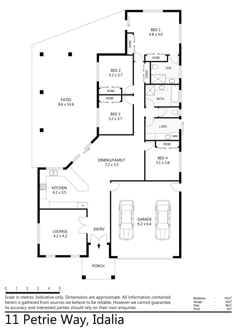 Floorplan of Homely house listing, 11 Petrie Way, Idalia QLD 4811