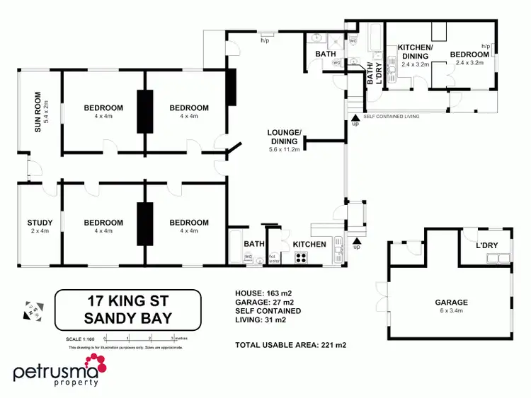 Floorplan of Homely house listing, 17 King Street, Sandy Bay TAS 7005