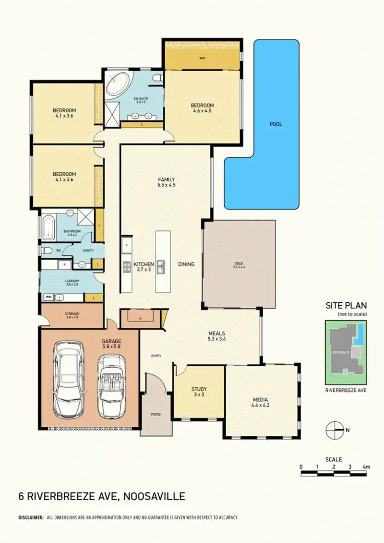 Floorplan of Homely house listing, 6 Riverbreeze Avenue, Noosa Waters QLD 4566